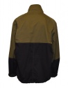 Kapital anorak in canvas color block verde-neroshop online giubbini uomo