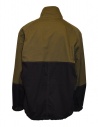 Kapital anorak in green-black color block canvas shop online mens jackets