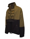 Kapital anorak in canvas color block verde-nero K2310LJ092 KBL prezzo