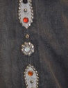 Kapital jeans nero vintage con borchie e perle laterali EK-1243 BLK acquista online