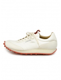 Shoto Melody white leather sneakers with red sole price