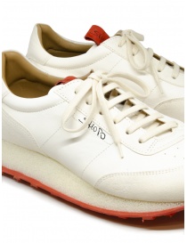 Shoto Melody white leather sneakers with red sole mens shoes buy online