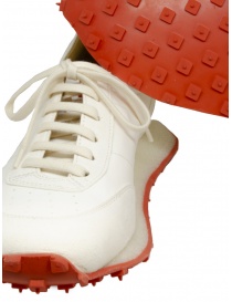 Shoto Melody sneakers in pelle bianche con suola rossa calzature uomo prezzo