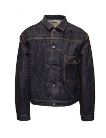 Mens jackets online: Kapital indigo blue one wash denim jacket