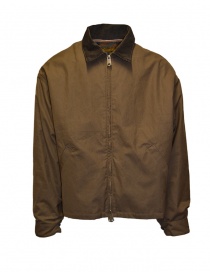 Mens jackets online: Kapital Drizzler T-back khaki jacket with removable lining
