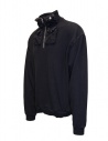 Kapital felpa nera mezza zip con 4 taschini sul colletto K2310LC125 I-B acquista online