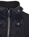 Kapital black half zip sweatshirt with 4 pockets on the collar shop online men s knitwear