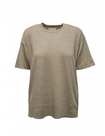 Ma'ry'ya beige linen T-shirt for woman YMJ100 J6G.BEIGE