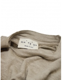 Ma'ry'ya T-shirt beige in lino da donna t shirt donna acquista online