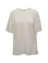 Ma'ry'ya T-shirt in lino bianca naturale acquista online YMJ100 J1WHITE