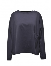 Womens t shirts online: Ma'ry'ya blue long sleeve t-shirt with one pocket