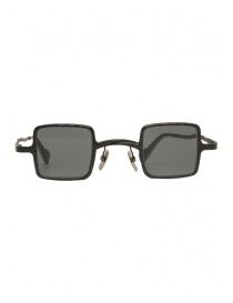 Glasses online: Kuboraum Z21 BM square metal sunglasses with grey lenses