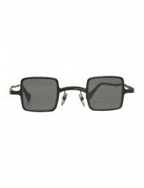 Kuboraum Z21 BM square metal sunglasses with grey lenses