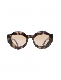 Glasses online: Kuboraum X22 Pink Tortoise sunglasses with light pink lenses