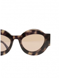 Kuboraum X22 Pink Tortoise sunglasses with light pink lenses