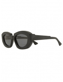 Kuboraum X23 Black Matt matte black oval sunglasses