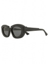 Kuboraum X23 Black Matt occhiali da sole ovali neri opachishop online occhiali