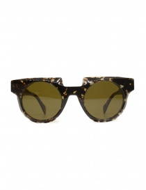 Glasses online: Kuboraum U1 Grey Yellow Havana sunglasses