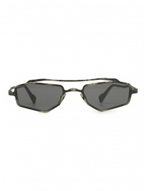 Glasses online: Kuboraum Z23 SM thin sunglasses in hammered metal