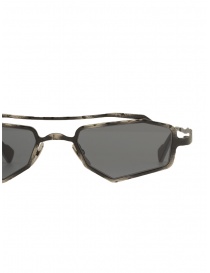 Kuboraum Z23 SM thin sunglasses in hammered metal