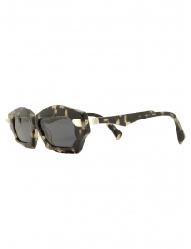 Kuboraum Q6 HG occhiali da sole tartaruga grigi con lenti grigie