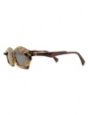 Kuboraum Q6 HX two-tone tortoiseshell sunglasses with grey lenses Q6 55-16 HX 2GREY price
