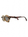 Kuboraum Q6 HX two-tone tortoiseshell sunglasses with grey lenses Q6 55-16 HX 2GREY price