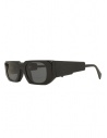 Kuboraum U8 Black Shine rectangular sunglasses with grey lenses shop online glasses