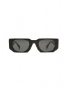 Kuboraum U8 Black Shine rectangular sunglasses with grey lenses buy online U8 49-25 BS 2GREY