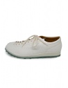 Shoto sneakers in pelle di cavallo bianche con suola turchese 7654 HORSE DEEPL BIANCO prezzo