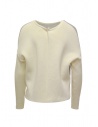 Ma'ry'ya grey and white cotton sweater open on the back shop online women s knitwear