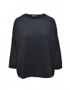 Ma'ry'ya maglia squadrata in cotone blu navy acquista online YMK44 F9NAVY