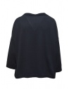 Ma'ry'ya maglia squadrata in cotone blu navyshop online maglieria donna