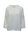 Ma'ry'ya pullover squadrata in maglia di cotone bianco acquista online YMK44 F1WHITE
