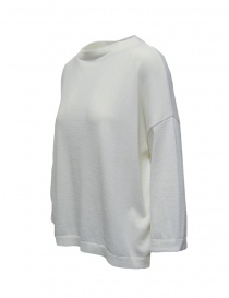 Ma'ry'ya boxy sweater in white cotton knit price