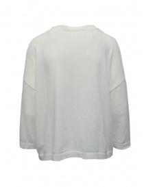 Ma'ry'ya boxy sweater in white cotton knit buy online
