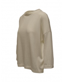Ma'ry'ya beige cotton knit boxy pullover buy online