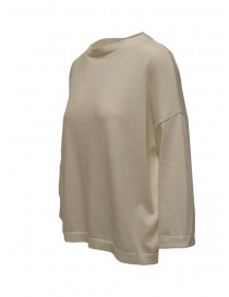 Ma'ry'ya beige cotton knit boxy pullover