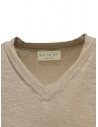 Ma'ry'ya Beige linen V-neck T-shirt shop online womens t shirts