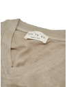 Ma'ry'ya T-shirt beige con scollo a V in lino prezzo YMJ101 J6G.BEIGEshop online