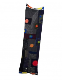 Kapital Universe Gabbeh wool scarf with planets EK-1544 BLK order online