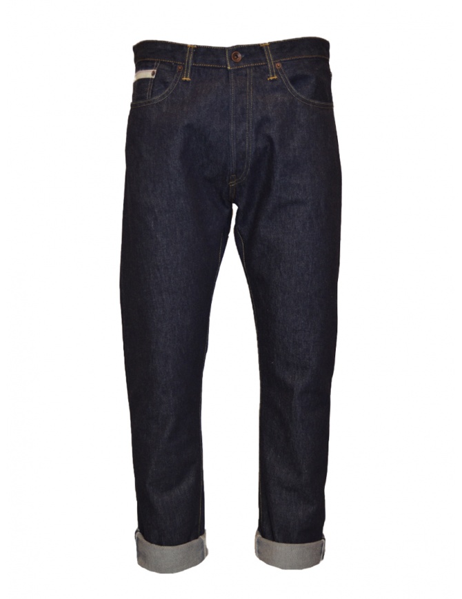 Monobi Raw Indigo Selvage jeans in indigo color 14295144 INDACO 555 mens jeans online shopping