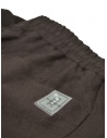 Monobi brown linen pants with elastic waist shop online mens trousers