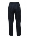 Monobi blue linen pants with elastic waist shop online mens trousers