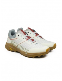 Mens shoes online: Dolomite Saxifraga white outdoor shoes in Goretex for man
