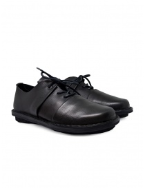 Mens shoes online: Trippen Position black round toe lace-up shoes
