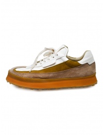 Shoto tricolor sneakers in leather and suede