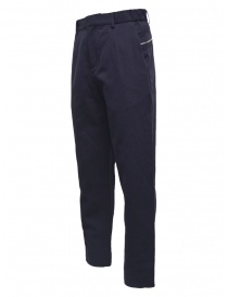 Monobi ink blue trousers with zip on the pockets mens trousers buy online