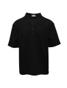 Monobi black polo shirt in organic cotton knit buy online 15390517 NERO 5100