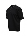 Monobi black polo shirt in organic cotton knit 15390517 NERO 5100 buy online
